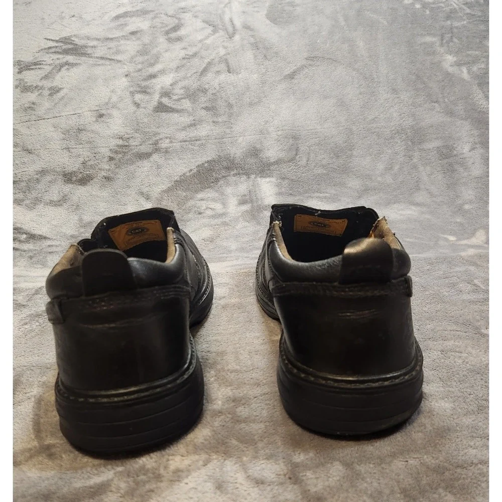 Caterpillar Shoes Mens 8.5 Wide Black Leather Conclude Slip-On Steel Toe  P90098